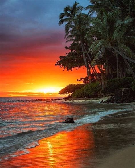 Oahu Hawaii By Kurt Stevens Hawaiian Sunset Sunset Beach Sunrise Sunset Sunset Nature