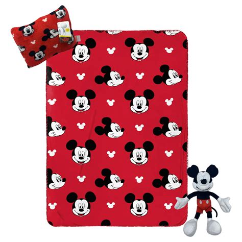 Mickey Mouse Mickey Mouse Kids Travel Set W Throw Pillow Buddy