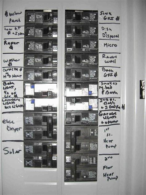 30 Circuit Breaker Label Print Electrical Panel Labels Template