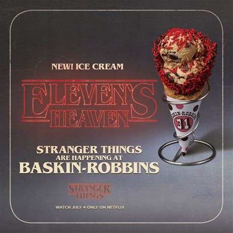 Stranger Things Eleven S Heaven Ice Cream At Baskin Robbins Stranger Things Stranger Things