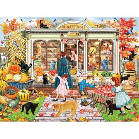 Once you pick a piece it stays on the board even if you place it incorrectly, and you can. Manfred's General Store 300 Large Piece Jigsaw Puzzle ...