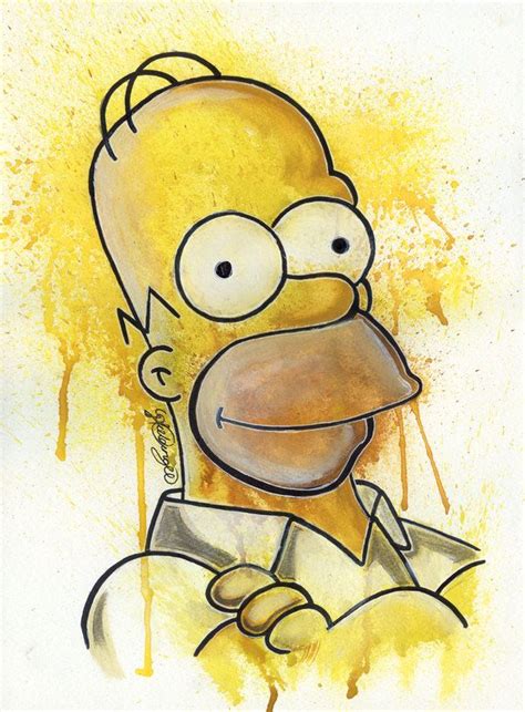 Homer By Lukefielding On Deviantart Simpsons Art Simpsons Drawings