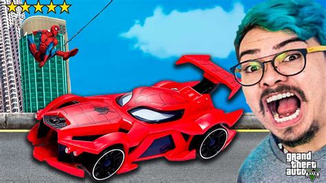 CRIEI O CARRO Do HOMEM ARANHA No GTA 5 REALISTA YouTube