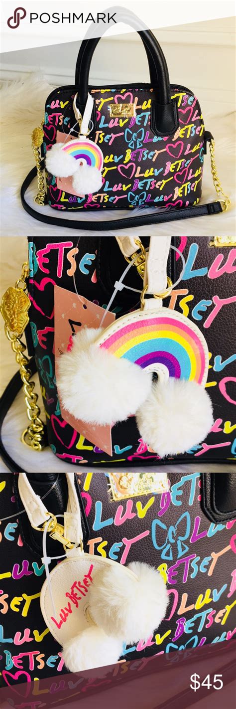 Nwt Betsey Johnson Rainbow Crossbody Bag Betsey Johnson Betsey