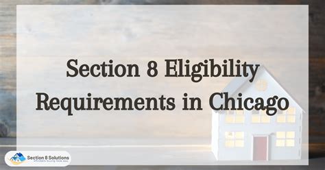 Section 8 Eligibility Requirements In Chicago Section 8 Solutions