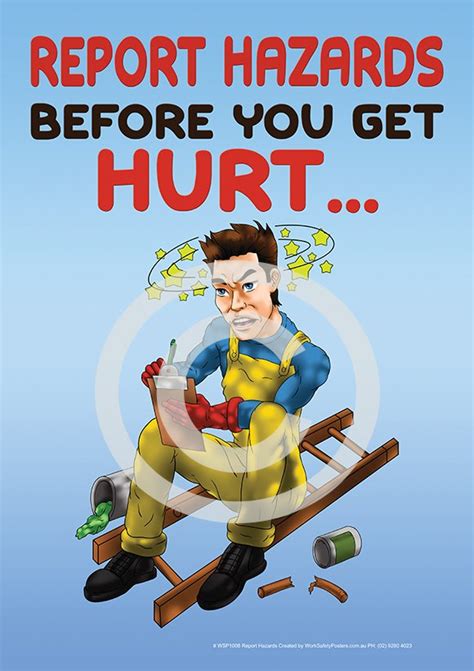 Report Workplace Hazards Safety Poster Safety Posters Australia