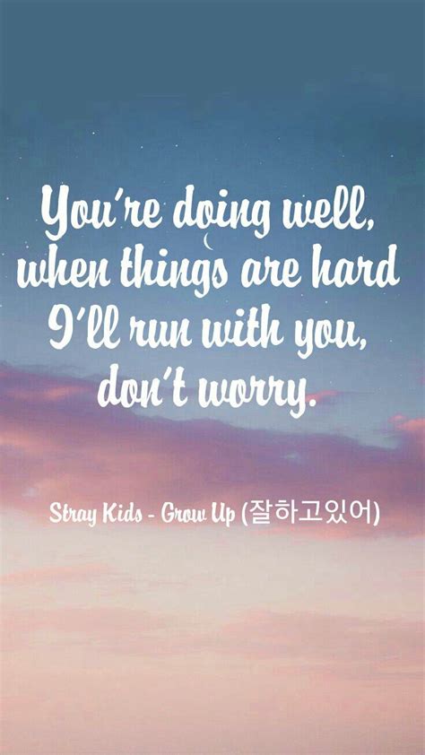 As for the theme we are the world i don't know why but as a kid of the 90s i always think of whitney houston's greatest love of. #StrayKids Grow Up 잘하고있어 wallpaper ctto | Lyrics aesthetic