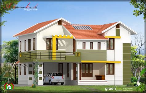 Architecture Kerala 4 Bhk Contemporary Style Indian Home
