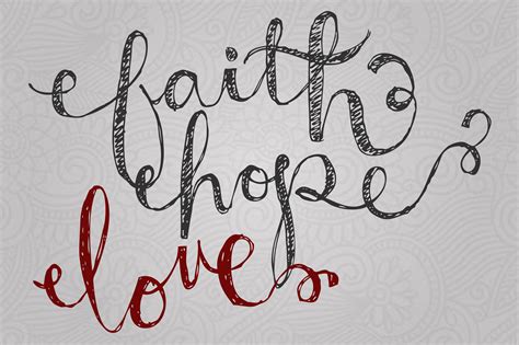 Faith Hope Love Graphics On Creative Market