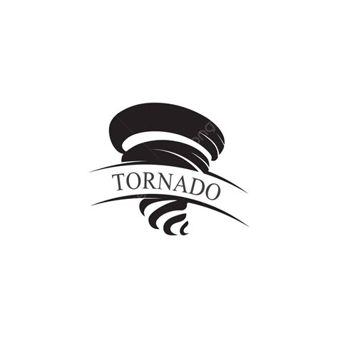 Tornado Symbol Vector Illustration Simple Meteorology Catastrophe