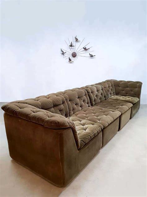 Free shipping on all textiles. Vintage design modular sofa seating elements elementen bank Lausser