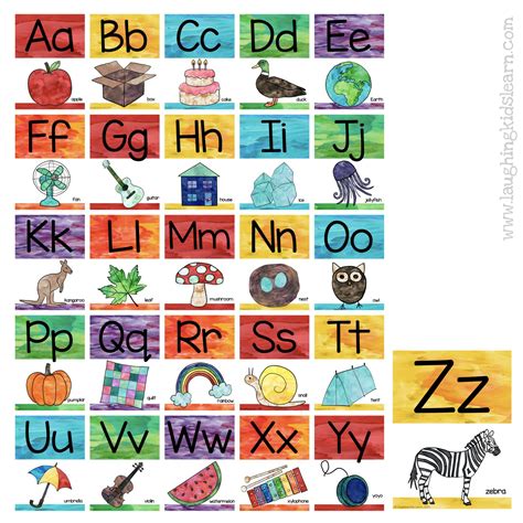 Abc Alphabet Posters Laughing Kids Learn