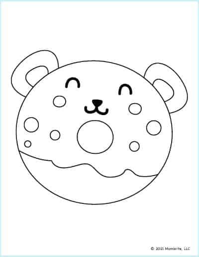 11 Free Printable Donut Coloring Pages Mombrite Images And Photos Finder