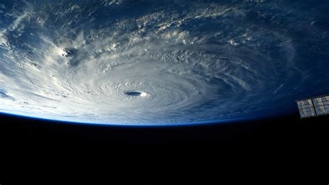 Roscosmos Earth Space Storm Hurricane Nature