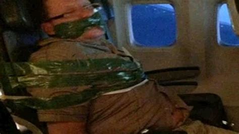 Drunk Passenger Duct Taped On Plane