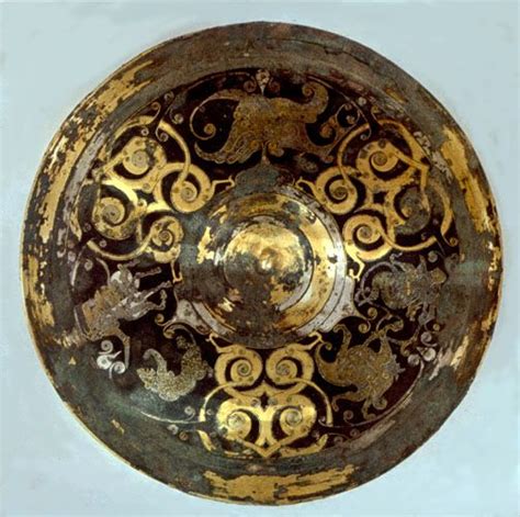 Bronze Mirror With Inlay Warring States Period Eastern Zhou Dynasty