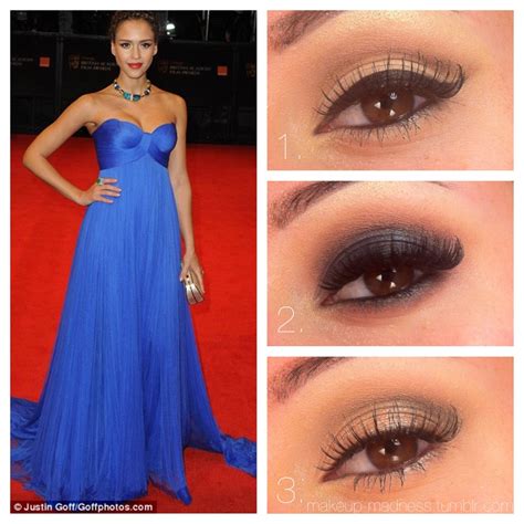 Many pearl pink dresses have some shimmer to them as well. makeup-madness - Prom: Cobalt Dress 1. Classic - This looks...