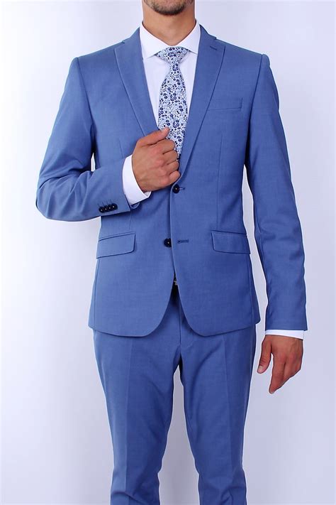 Traje Selinac De Hombre Azul Claro Moderno · Selinac · Elites Moda Hombre