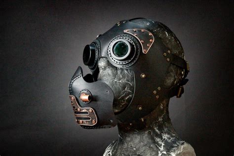 Steampunk Mask Leather Mask Cyberpunk Mask Post Apocalyptic Mask