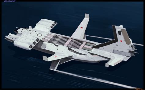 Artstation Ekranoplan Design E Wo Kaku Peter Concept Ships Flying