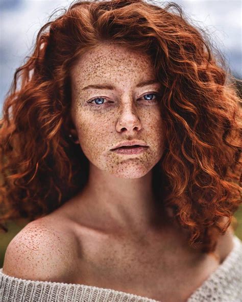 Red Hair Freckles Women With Freckles Stunning Redhead Beautiful Red
