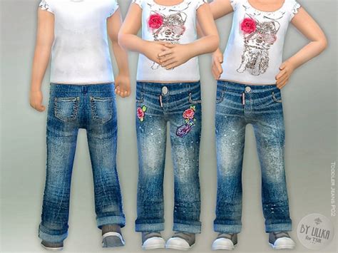 The Sims Resource Toddler Jeans P02 By Lillka Sims 4 Downloads