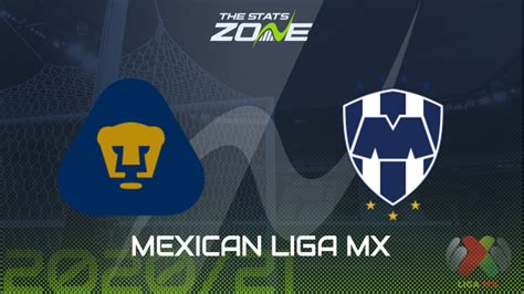 Football · mexico · mexico liga mx. 2020-21 Mexican Liga MX - Pumas UNAM vs Monterrey Preview & Prediction - The Stats Zone
