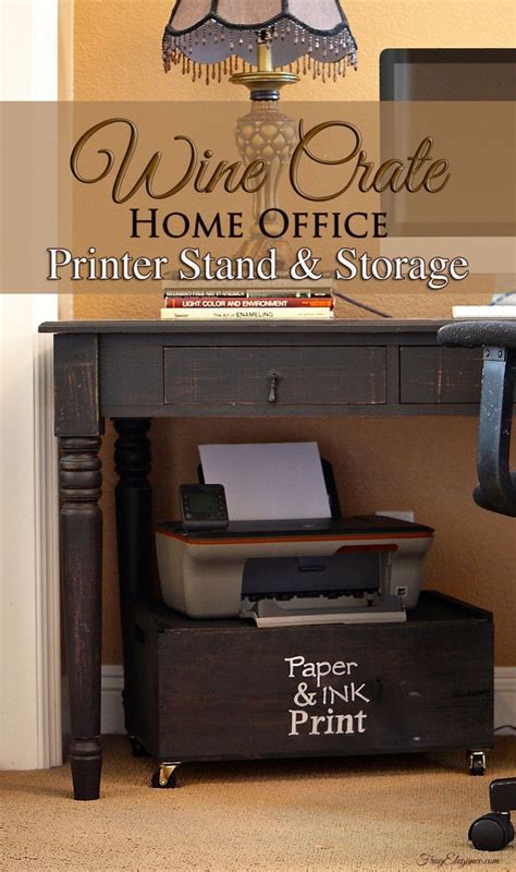 Well, this unit makes an excellent option. Wine Crate Home Office Printer Stand & Storage | Office ...