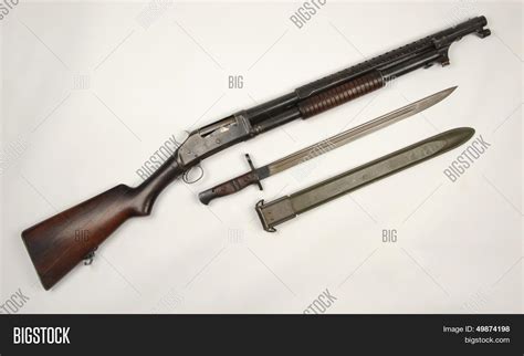 M1897 Shotgun M1917 Bayonet Image And Photo Bigstock