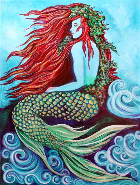 Mermaid Painting By Ann Marie Cheung Saatchi Art