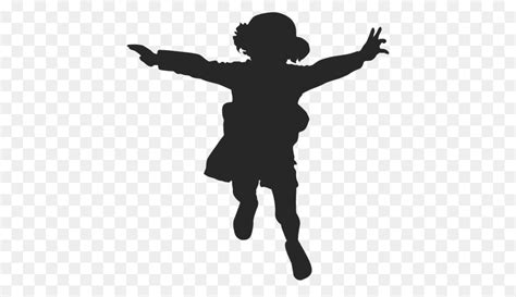 Silhouette Child Children Playing Png Download 512512 Free