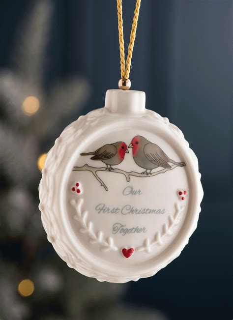 Belleek Our First Christmas Together Ornament Blarney
