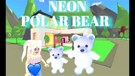🤍making Neon Polar Bear🤍 Adopt Me Roblox Youtube