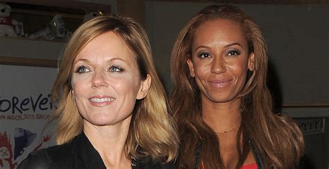 spice girls geri halliwell breaks silence after mel b claims they hooked up geri halliwell