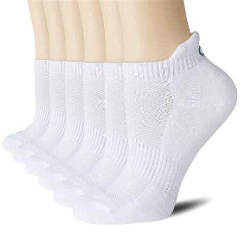 Celersport Ankle Athletic Running Socks Low Cut Sports Tab Socks For Men And Women 6 Pairs
