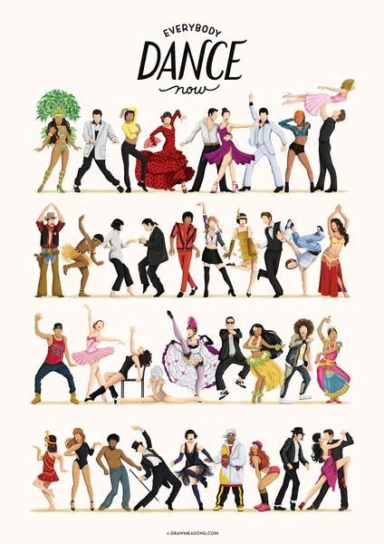 Everybody Dance Now Art Print Pop Art Posters Dance Art Everybody