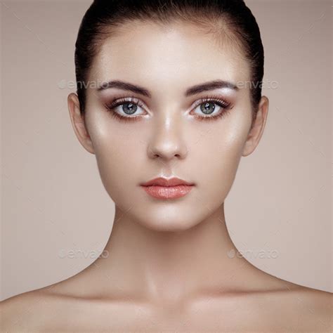 Beautiful Woman Face Stock Photo By Heckmannoleg Photodune