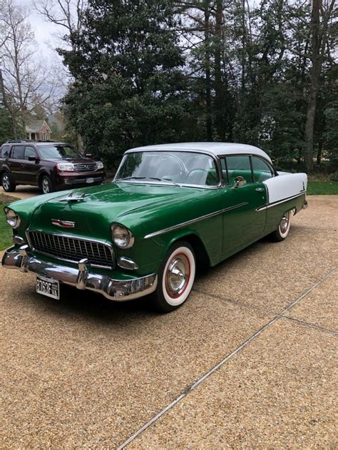 1955 Chevrolet Bel Air150210 Hardtop Greenwhitereserve Price