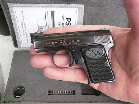 Pistols Precision Small Arms Pocket Pistol 25 Acp