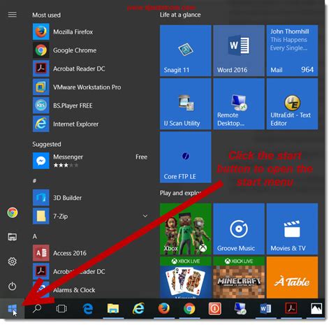 Windows 10 Start Menu Surprising Facts