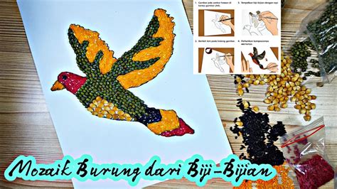 Membuat Mozaik Burung Dari Biji Bijian Tugas Kelas 4 Sd Tema 3