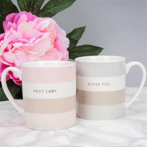 Double Mug Set Foxy Lady And Silver Fox The T Experience