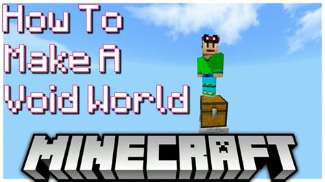 How To Make A Void World In Minecraft Bedrockempty World Youtube
