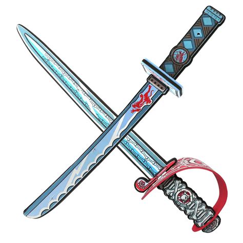 2pcs Cool Eva Foam Swords Soft Warrior Weapons Toy Sword For Children