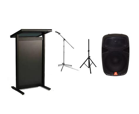 Podium Lectern Hire With Microphone Speaker And Stand Diamond Party Hire