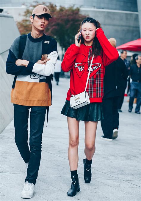Top 40 Streetstyle From Seoul Fashion Week Chinese Fashion Street