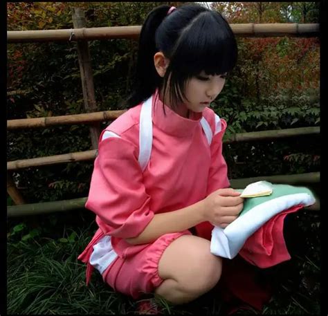 Super Hot Anime Movie Spirited Away Chihiro Cosplay Costumes Girls Cute Pink Kimono Japenese