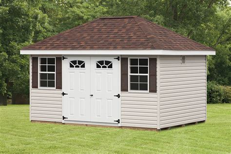 Buy storage sheds on sale, discount storage shed kits, greenhouses, playgrounds and storage buildings at closeout special sale prices! Mini Barn & Hip Roof Sheds | Cedar Craft Storage Solutions