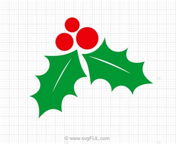 Download Christmas Holly Svg, Holly Svg, Mistletoe Svg, Winter Svg ...