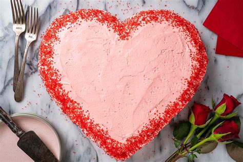 Heart Shaped Valentine S Cake Recipe